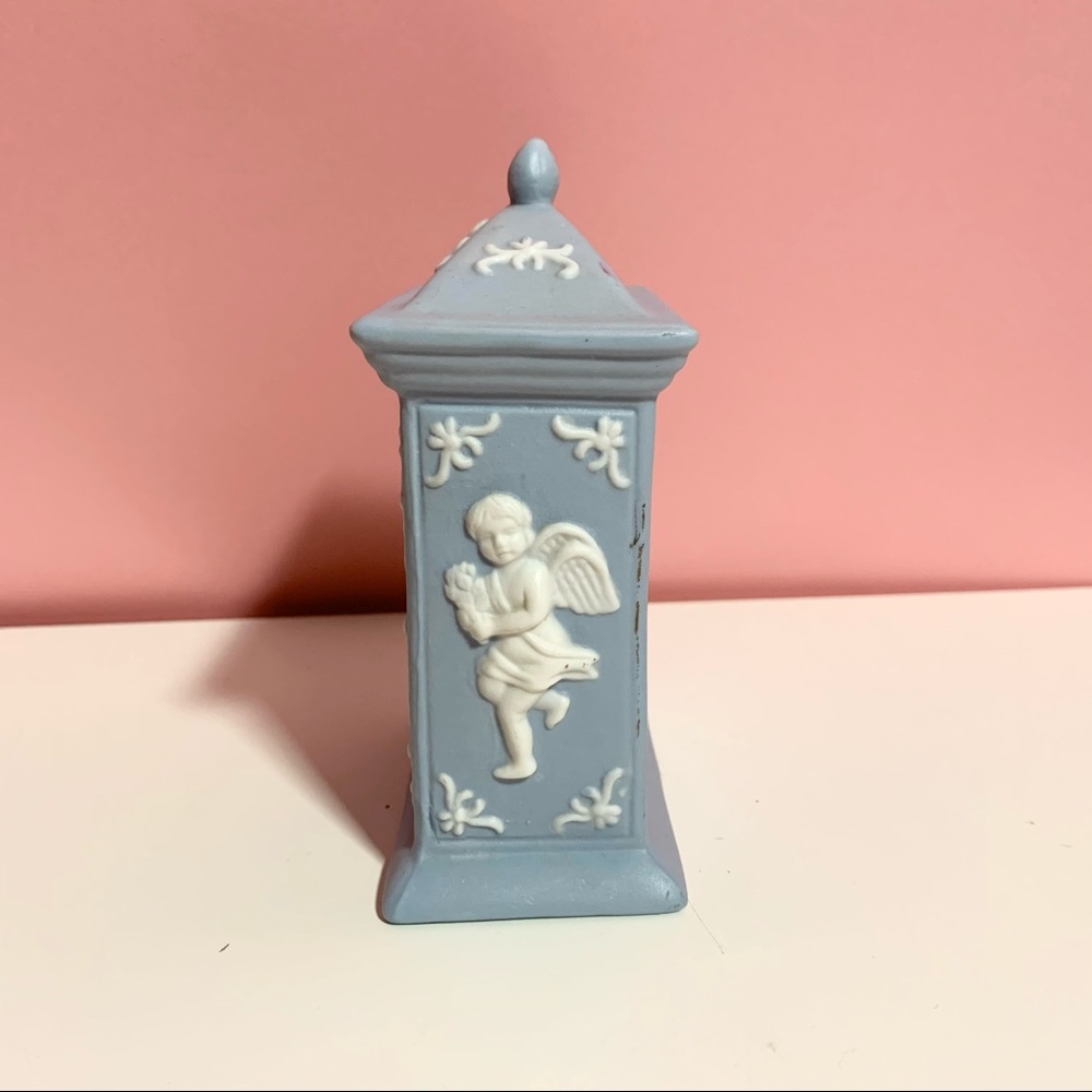 Vintage blue cherub angel house - Picture 3 of 5
